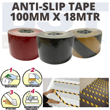 Anti-Slip Tape 100MM x 18MTR (ROLL)