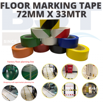 Floor Marking Tape 72MM x 33MTR (ROLL)