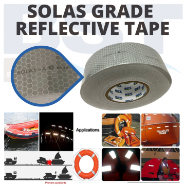 Solas Grade Reflective Tape - Silver (ROLL)