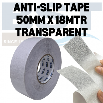 Anti-Slip Tape - Transparent 50MM x 18MTR (ROLL)
