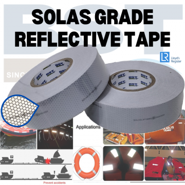 Solas Grade Reflective Tape - Silver - With Lloyd's Cert (ROLL)